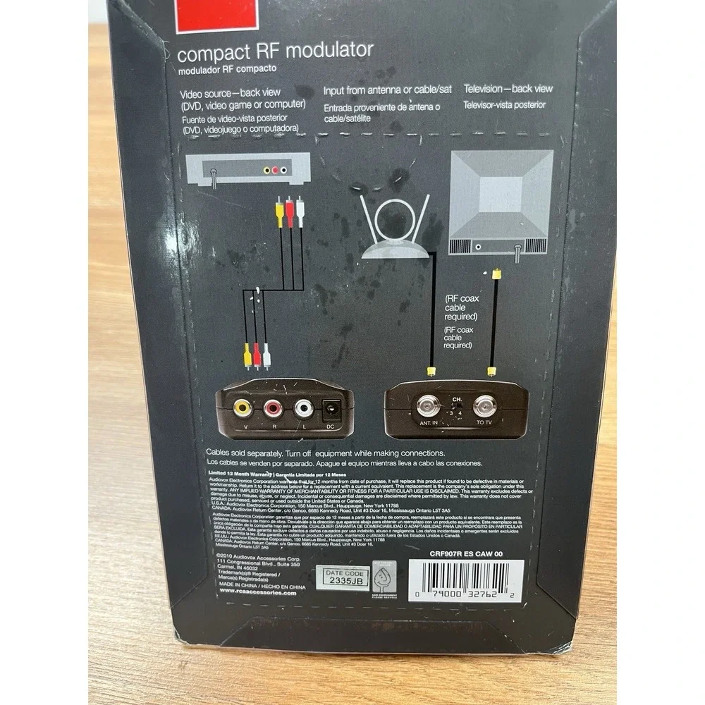 RCA Compact‎ RF Modulator Digital Plus For DVD, Games, and  Satellite NEW